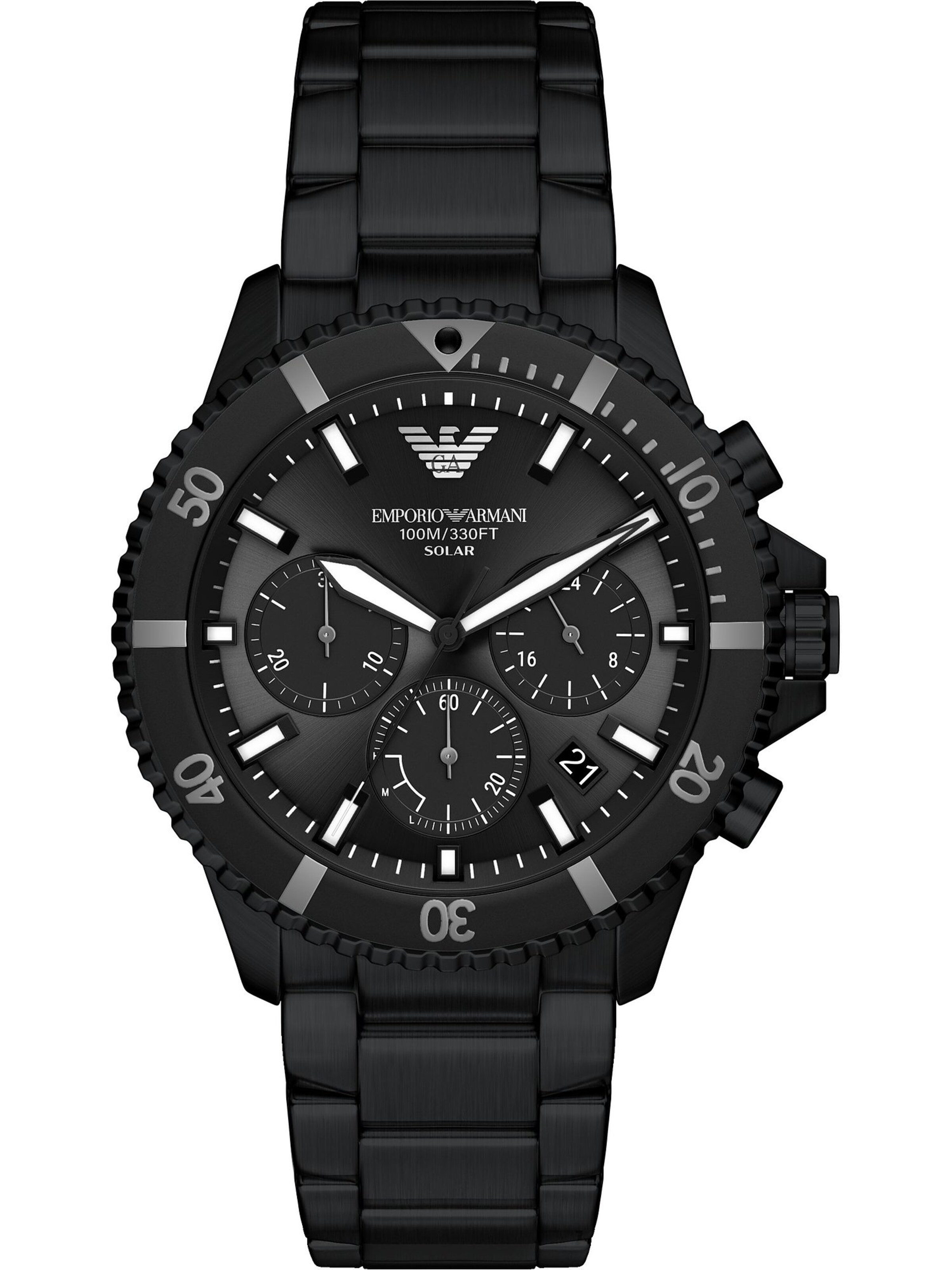 Emporio Armani Analoguhr in Schwarz