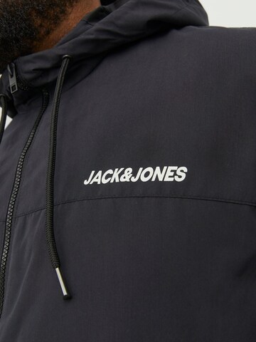 Jack & Jones Plus Φθινοπωρινό και ανοιξιάτικο μπουφάν σε μαύρο