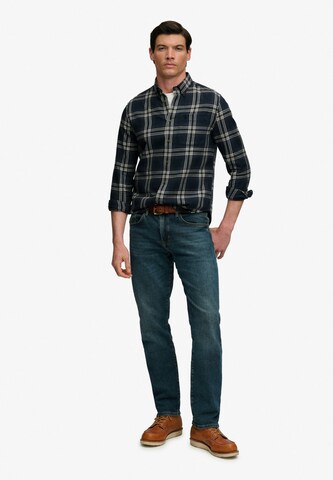 Coupe regular Chemise 'LUMBERJACK' Superdry & Co en bleu