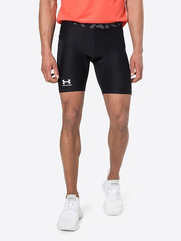 UNDER ARMOUR Skinny Sportbroek in Zwart: voorkant