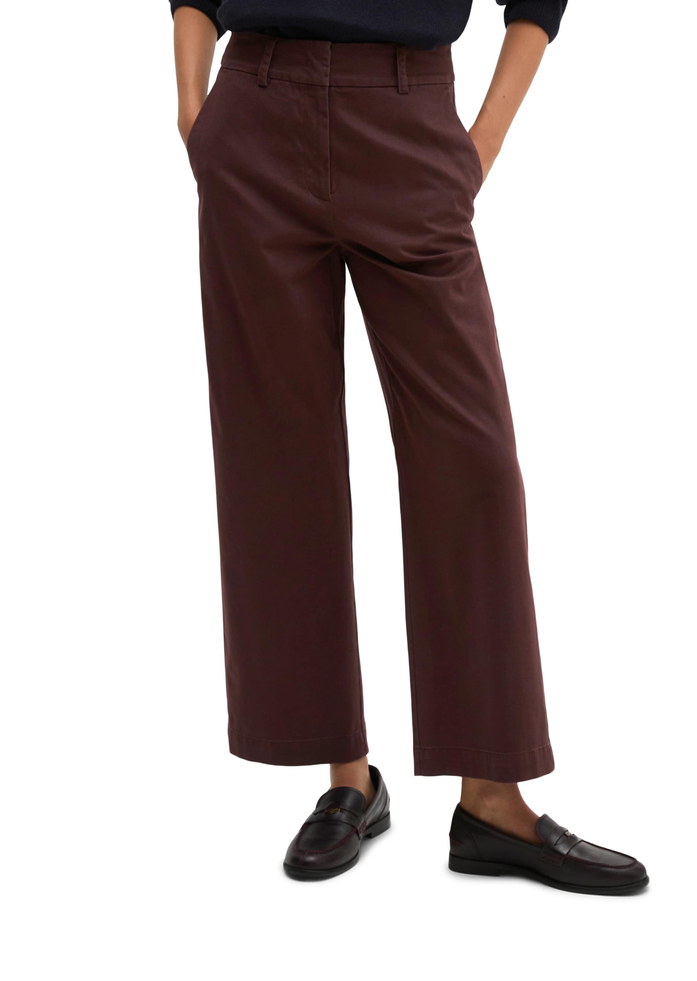Marc O'Polo Regular Hose 'Mea' in Braun: Vorderseite