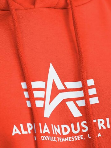 ALPHA INDUSTRIES Sweatshirt 'Basic' in Red