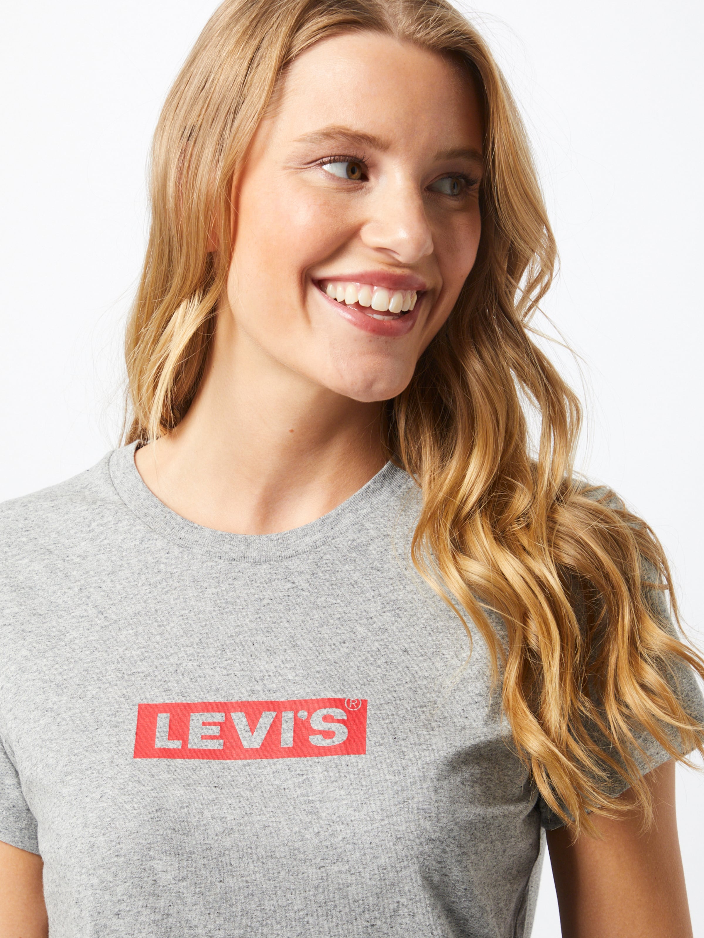 LEVIS T-Shirt in Graumeliert 