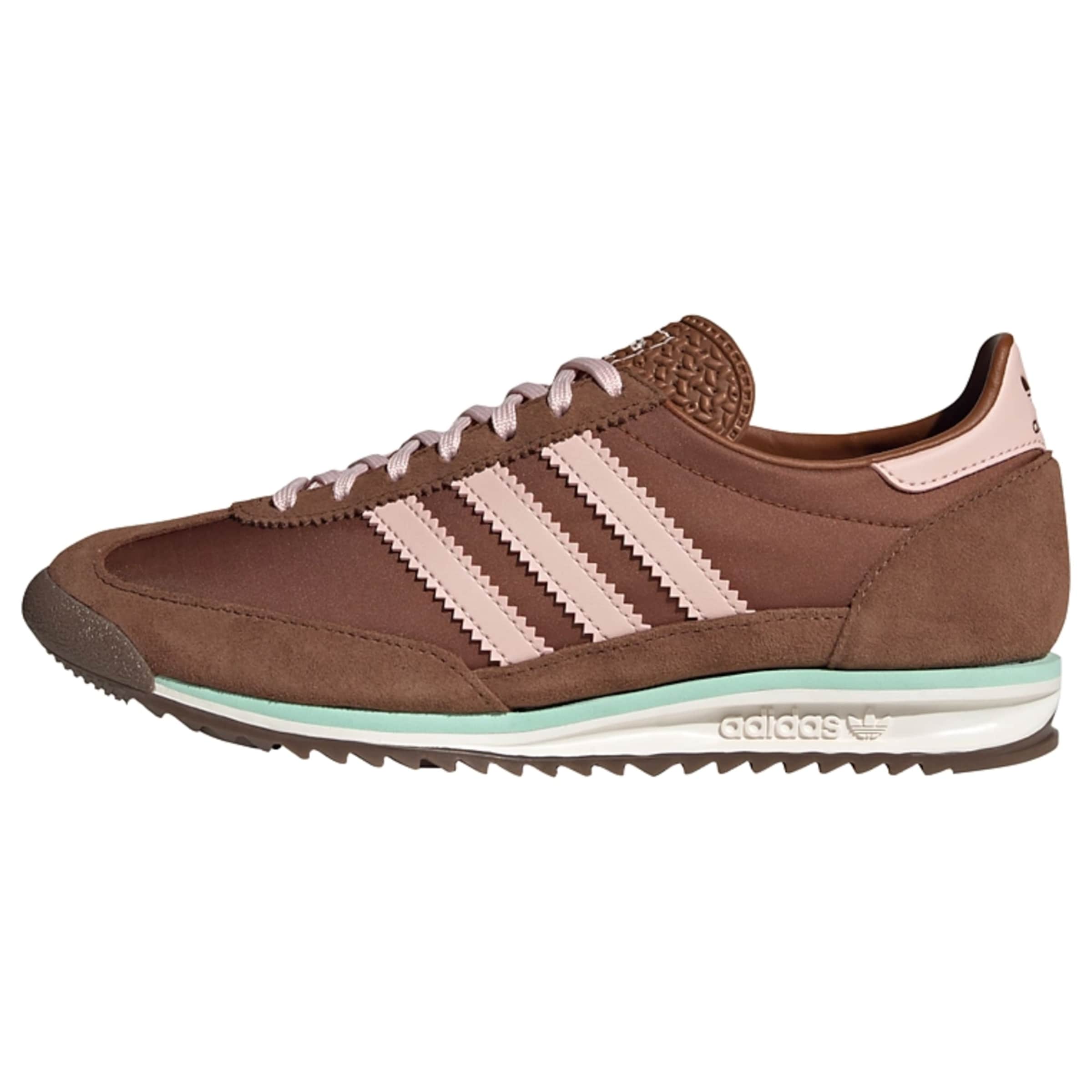 Baskets basses 'SL 72' ADIDAS ORIGINALS en marron : devant