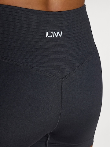 ICANIWILL Skinny Spodnie sportowe 'Define Seamless' w kolorze czarny