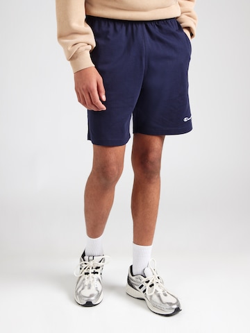 Champion Authentic Athletic Apparel Regular Trousers in Blue: front