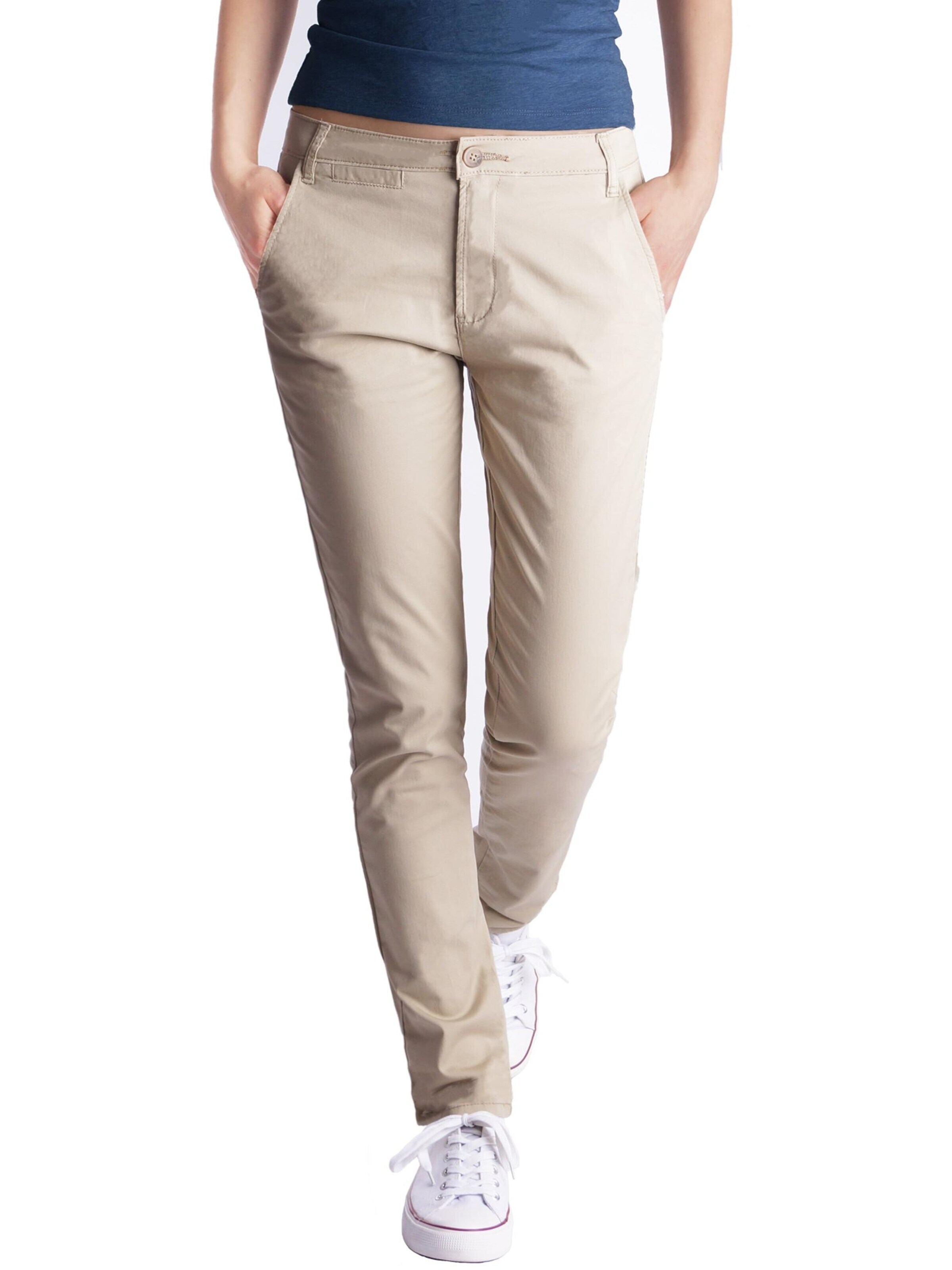 Fraternel - Slimfit Pantalón chino 'Chinos H100' en beige: frente