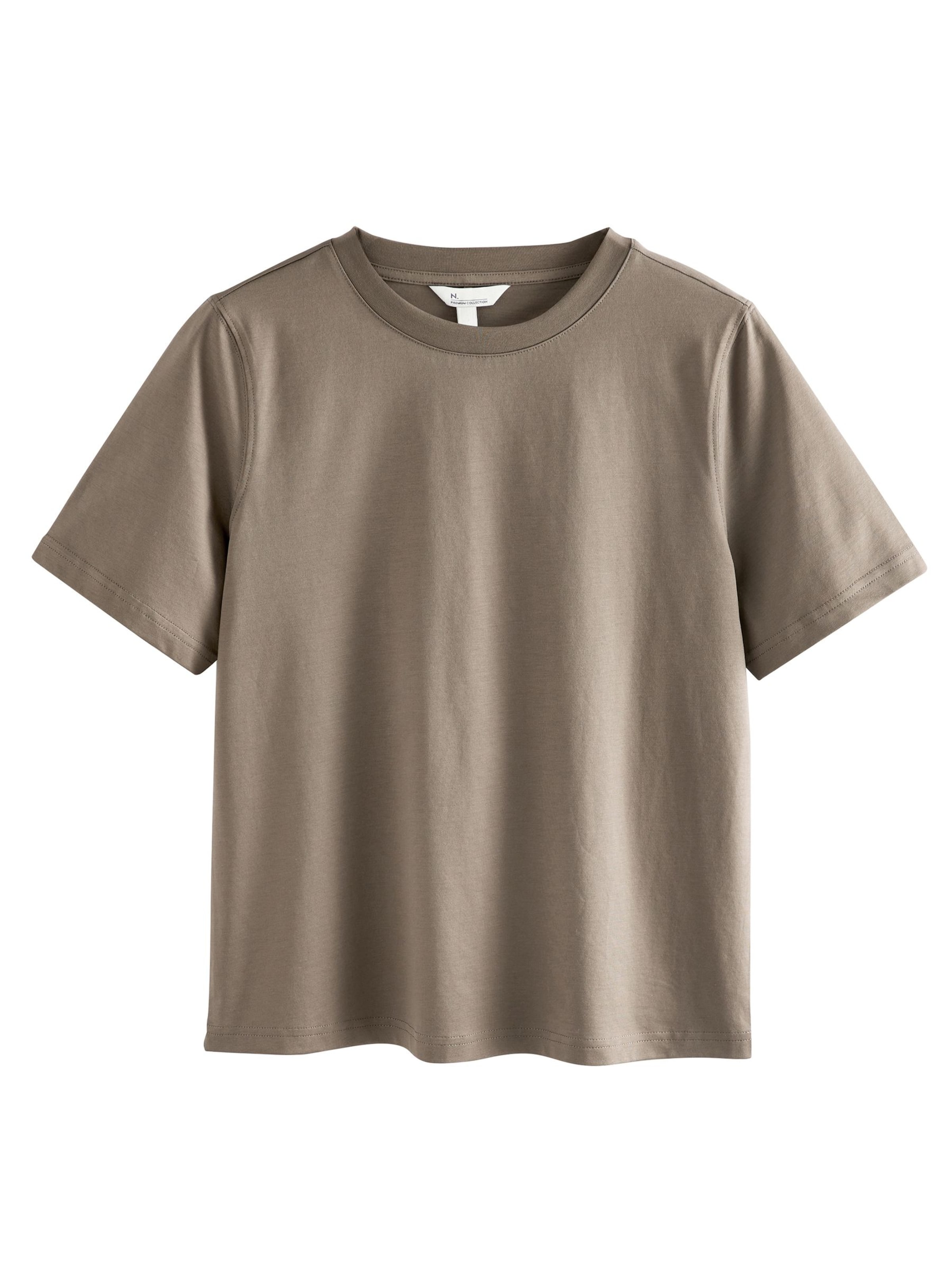 Tricou 'Premium' de la Next pe maro: față