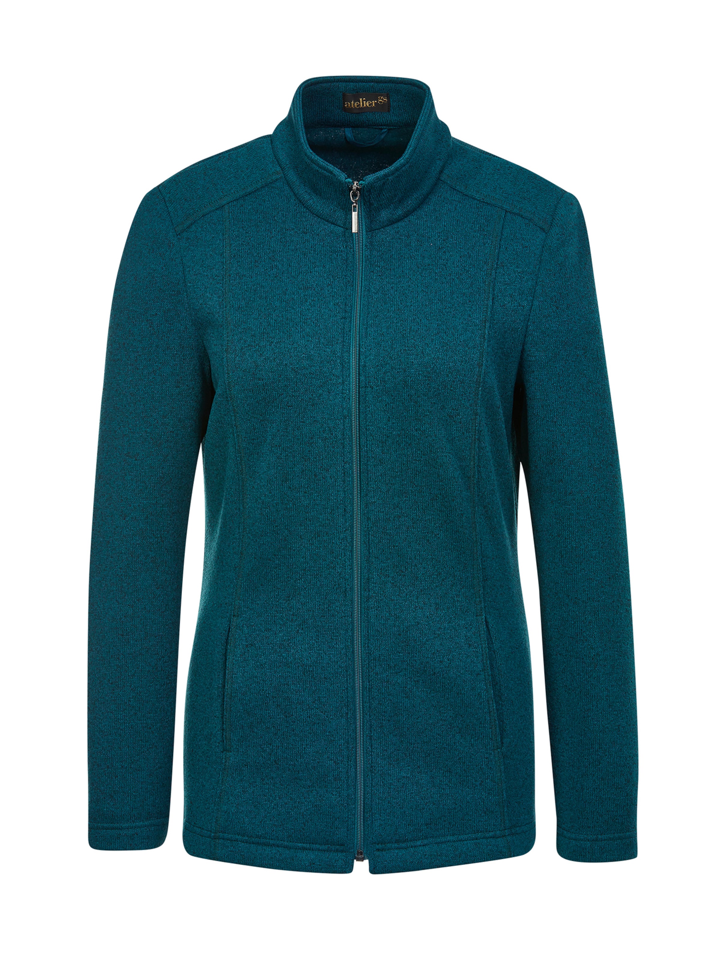 Goldner Sweatjacke in Blau: Vorderseite