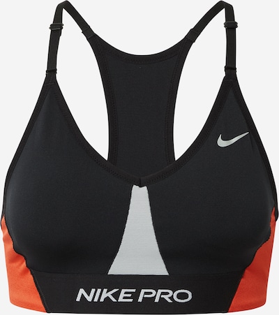 Sutien sport NIKE pe gri / roșu orange / negru, Vizualizare produs