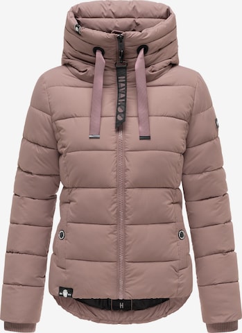 NAVAHOO Winter Jacket 'Amayaa' in Purple: front