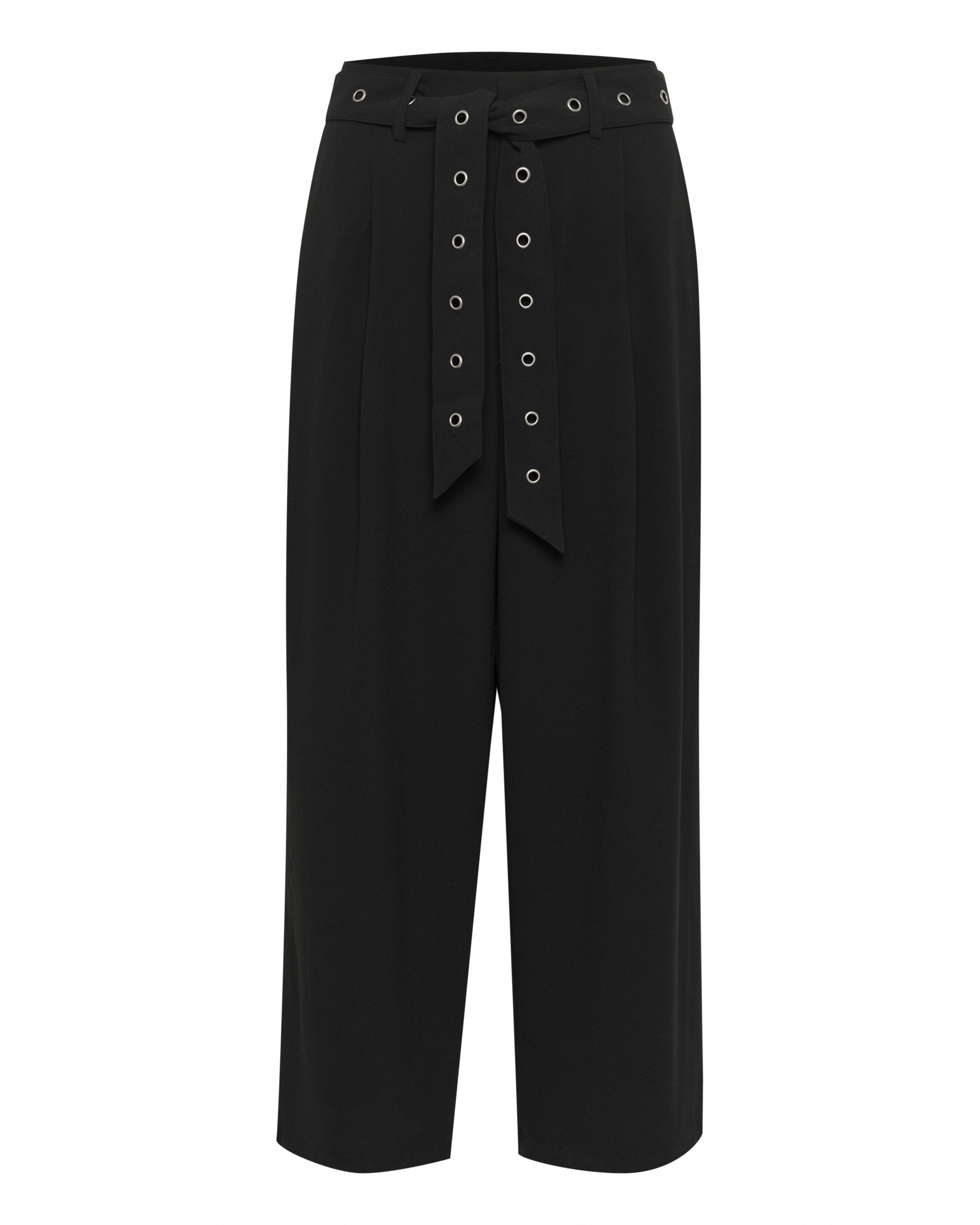 Kaffe Regular Pleat-front trousers 'Kalisa' in Black: front
