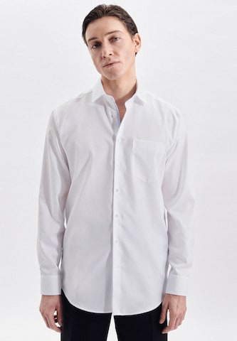 Regular fit Camicia di SEIDENSTICKER in bianco: frontale