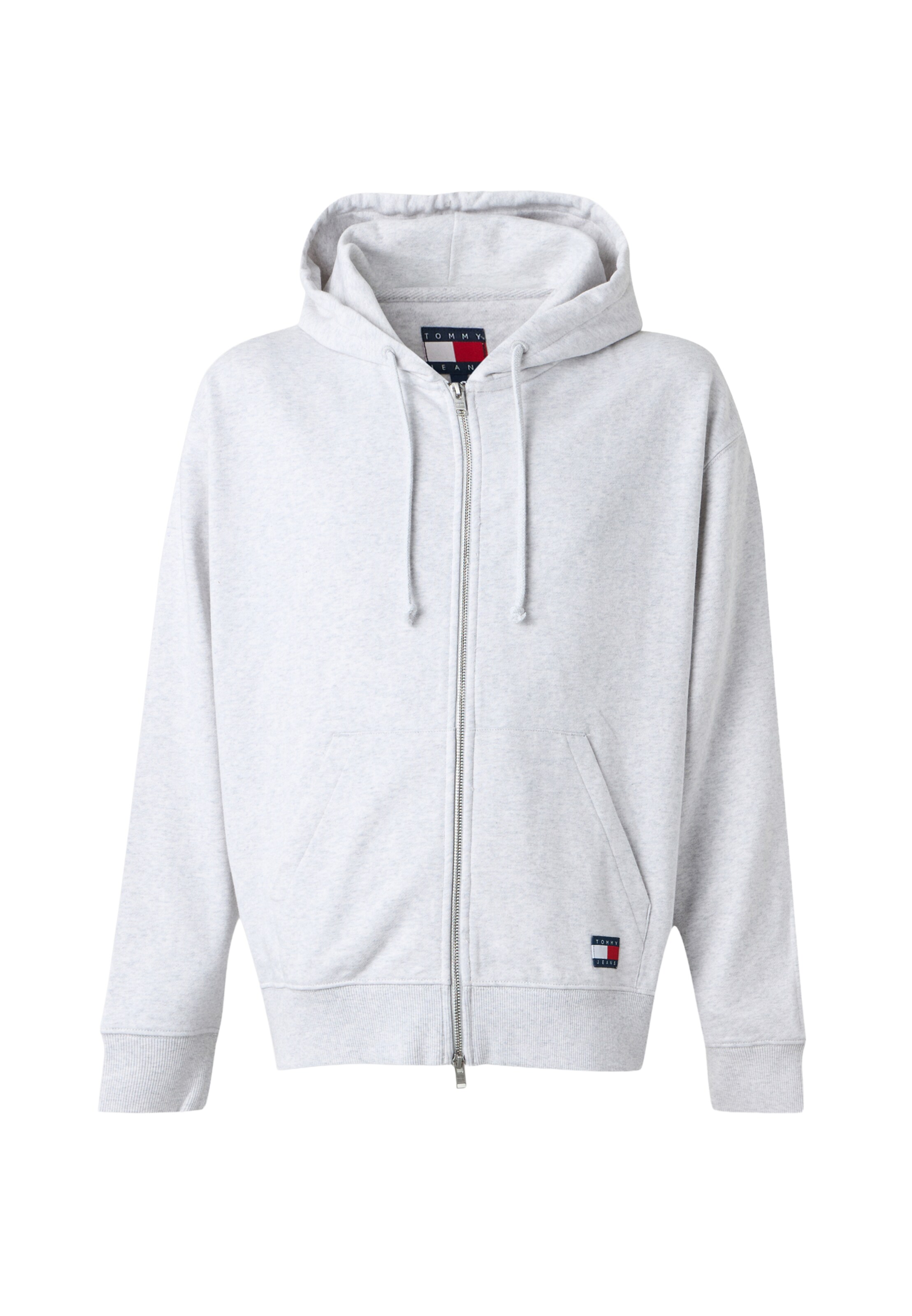 Tommy Jeans - Casaco em moletão 'CLASSICS' em cinzento: frente