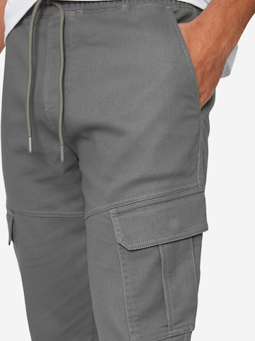 Threadbare Slimfit lange Cargohose 'Garrix' in Grau