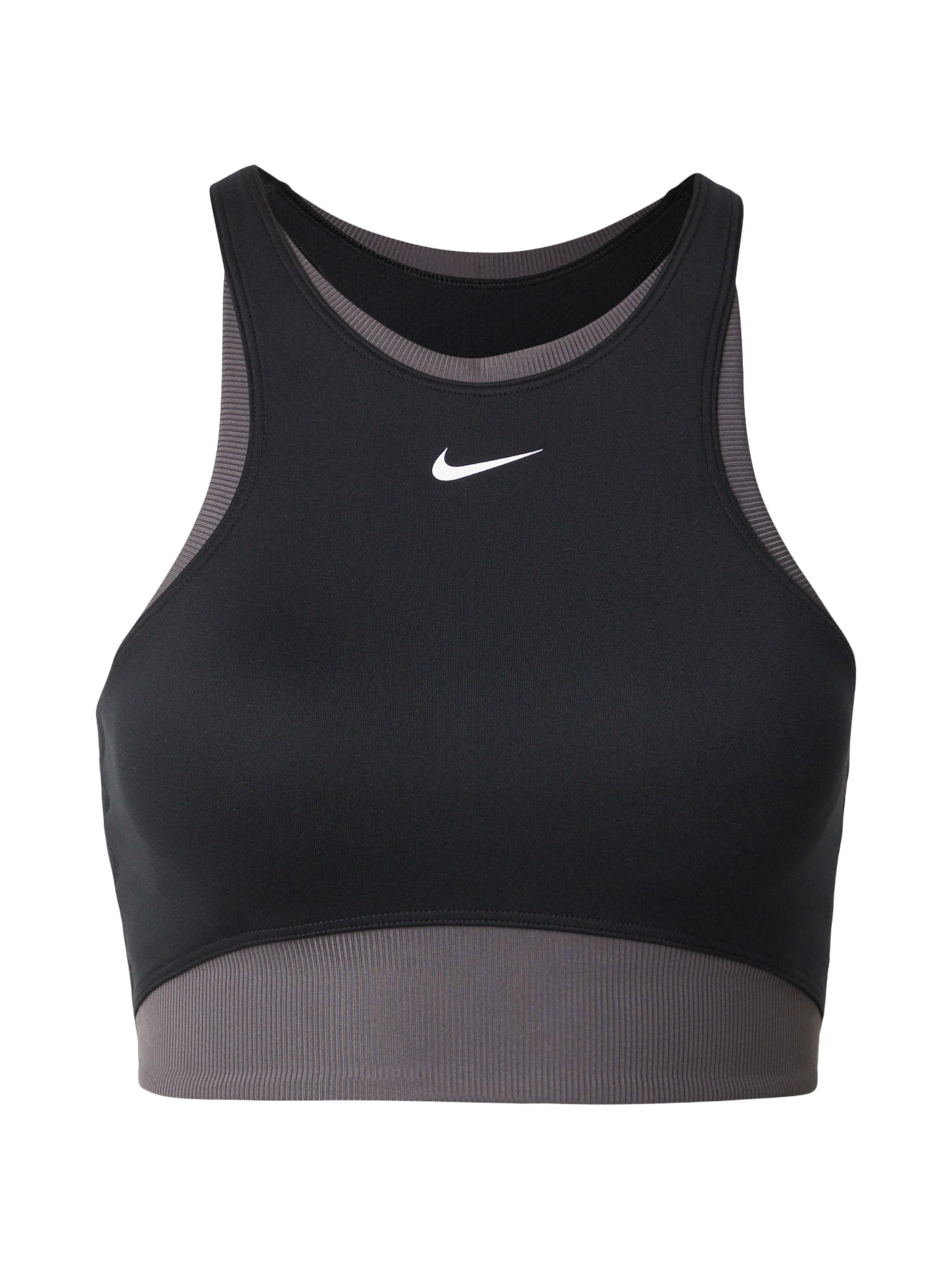 NIKE Bustier Sportmelltartók - fekete: elől