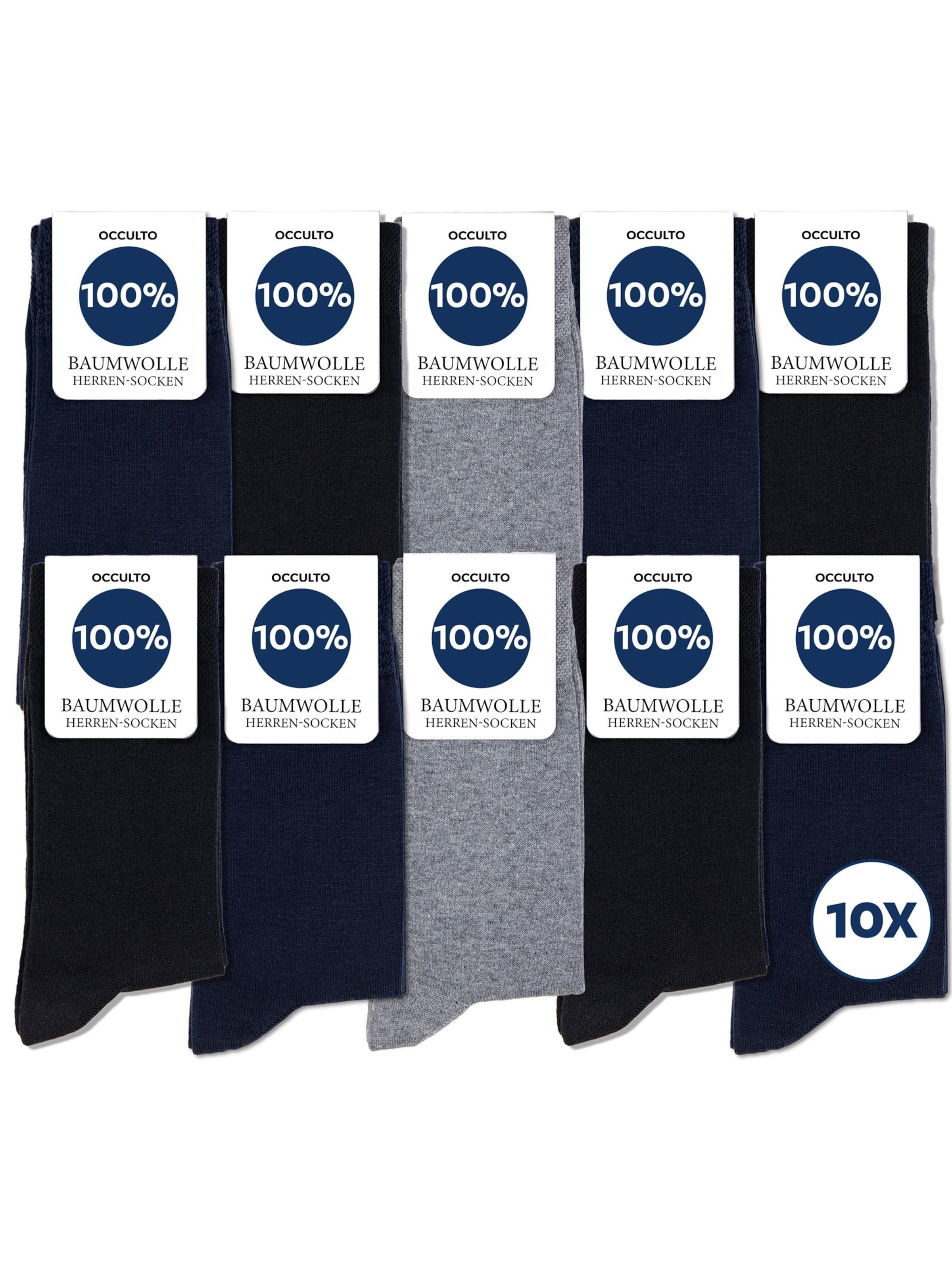 Occulto Kniestrümpfe 'Ingo' in Grau: Vorderseite