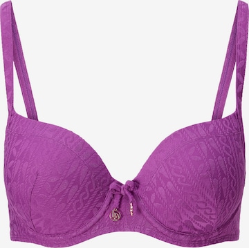 LingaDore - Clásico Top de bikini en lila: frente