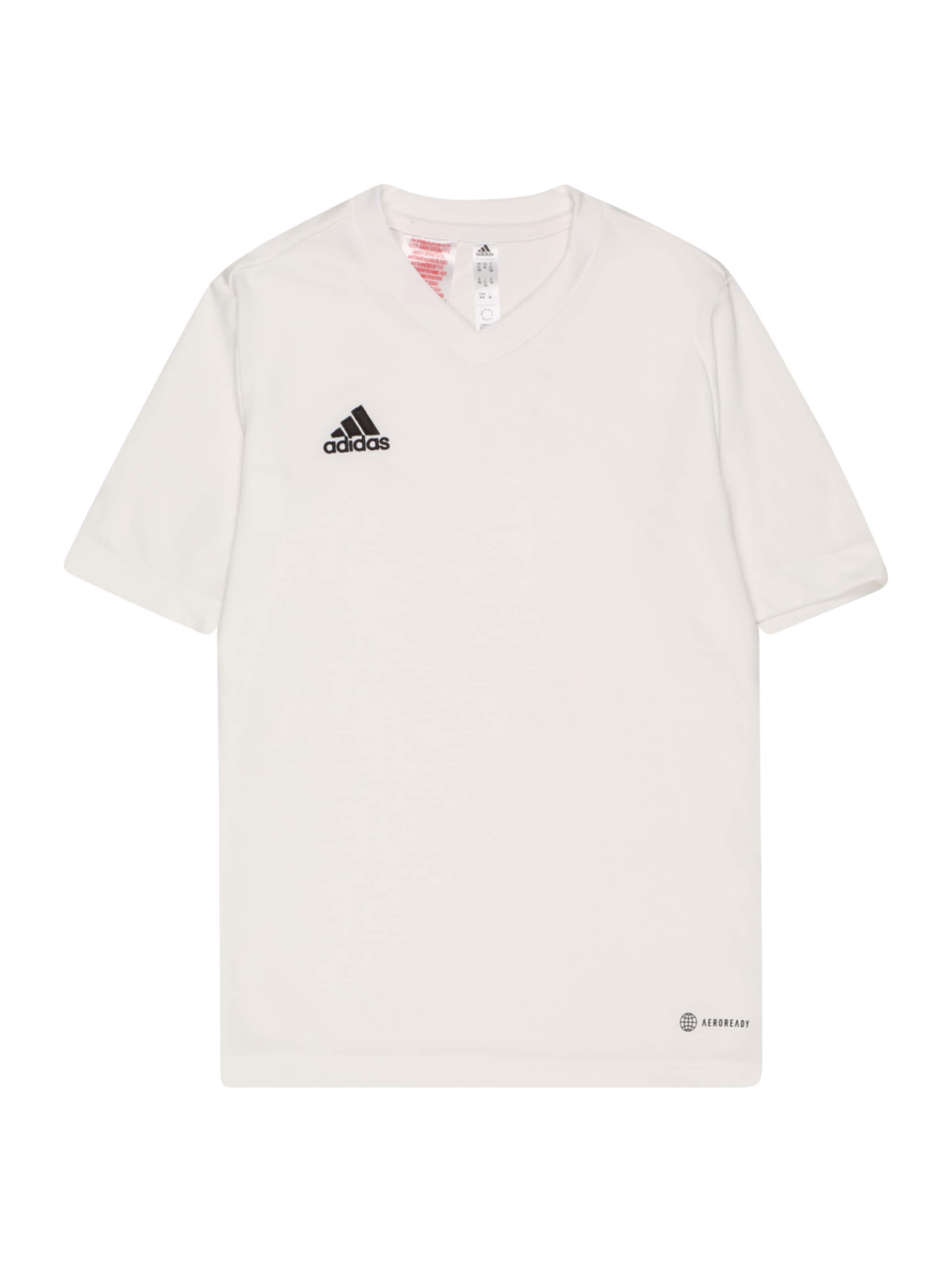 Tricou funcțional 'Entrada 22' de la ADIDAS PERFORMANCE pe alb: față