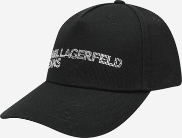 KARL LAGERFELD JEANS Cap in Black: front