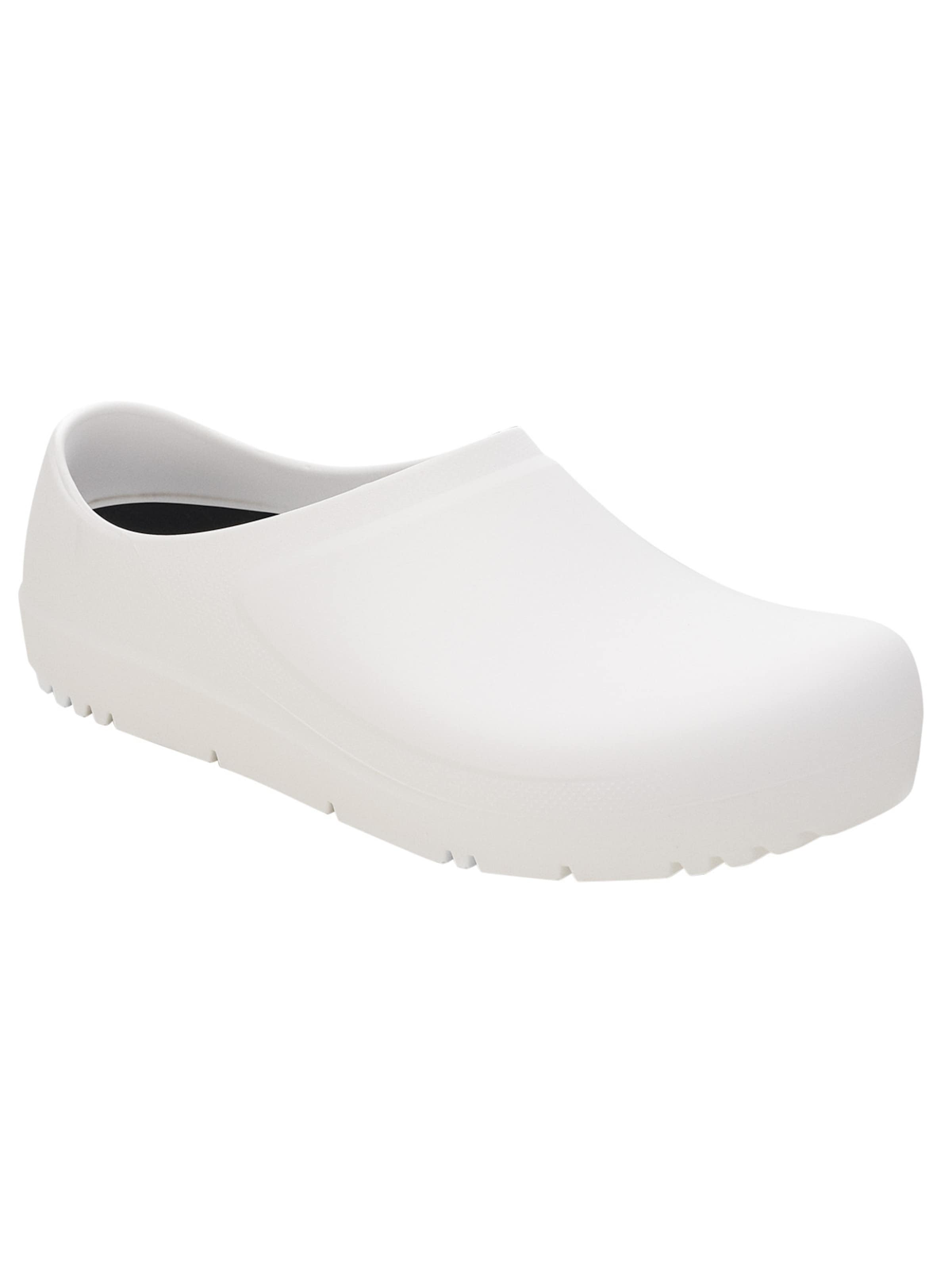 BIRKENSTOCK Clogs 'Berufsschuhe Profi BIrki' in White: front