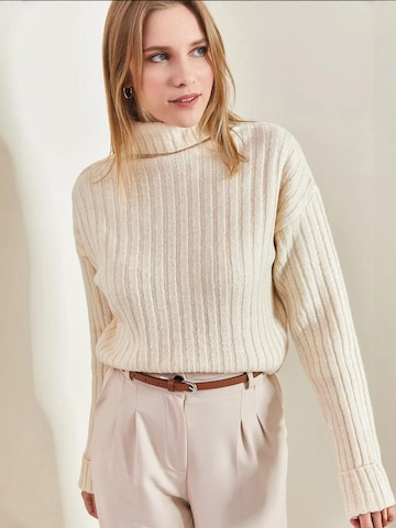 Bianco Lucci - Pullover em bege: frente