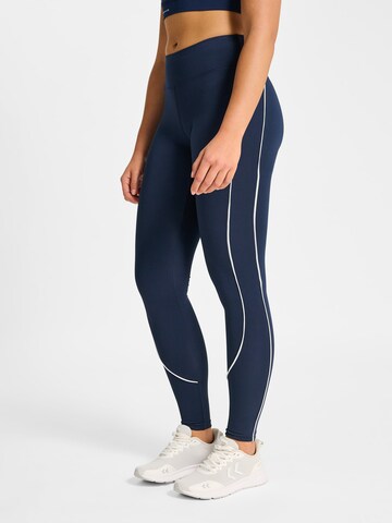Hummel Skinny Sportbroek in Blauw