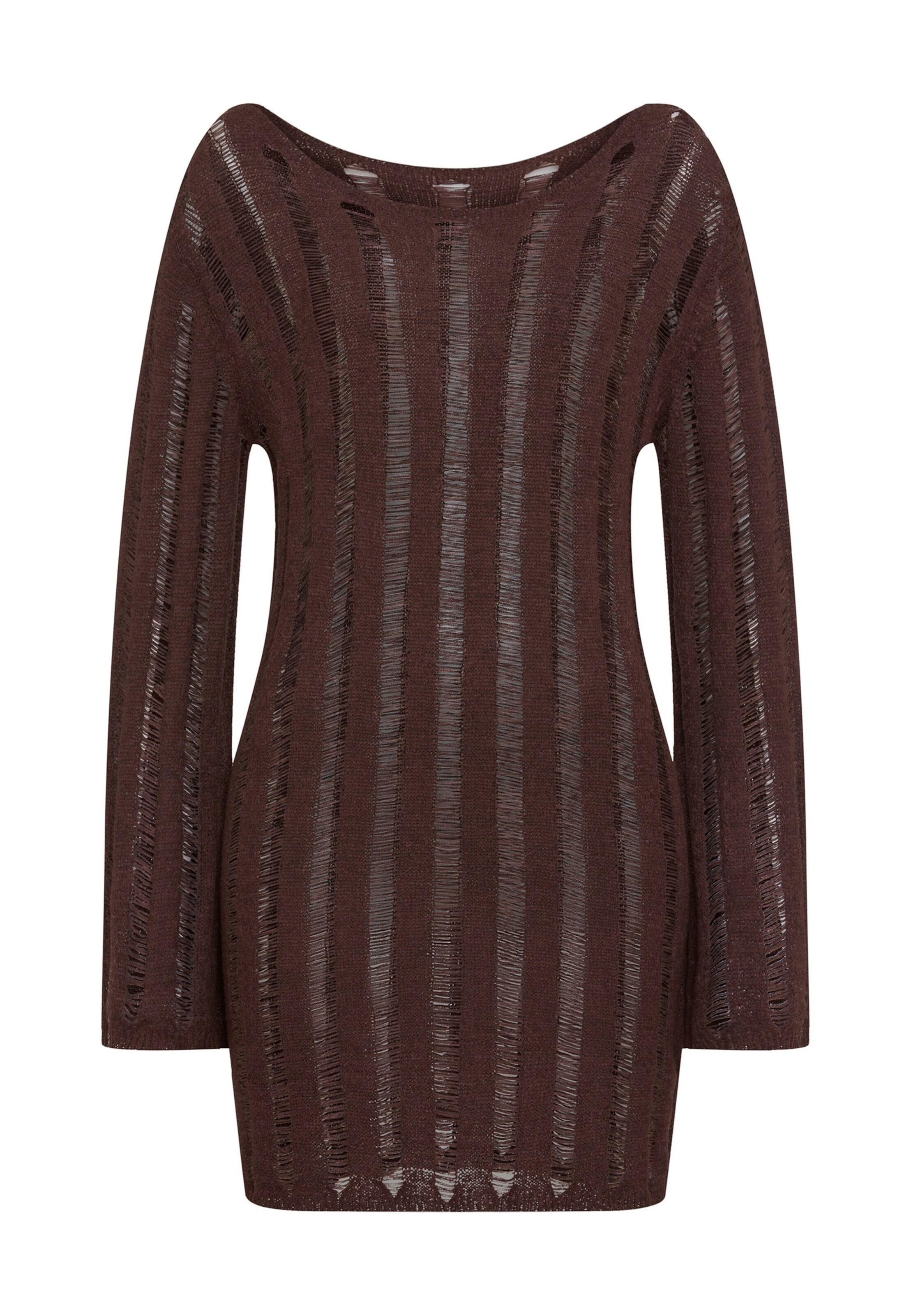 LSCN by LASCANA Gebreide jurk in Bruin: voorkant