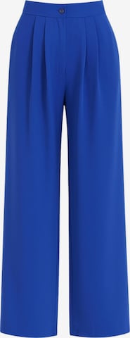 Wide Leg Pantalon à pince 'ALYA' fashionshowcase en bleu : devant