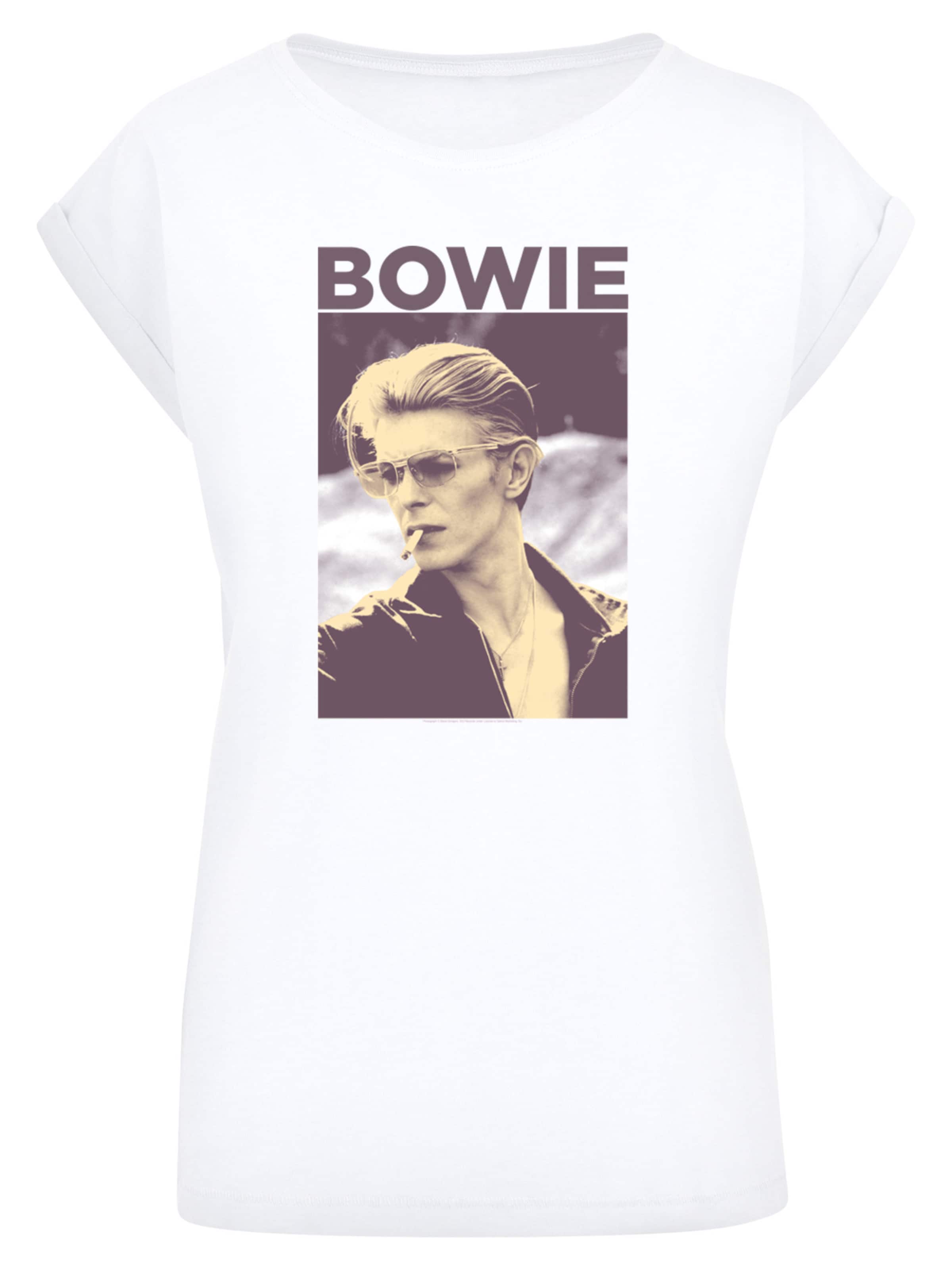 F4NT4STIC Shirt 'David Bowie' in White: front