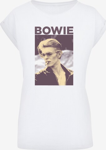 T-shirt 'David Bowie' F4NT4STIC en blanc : devant
