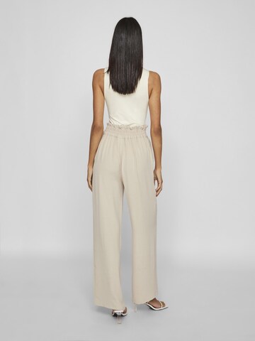 VILA Wide leg Broek in Grijs