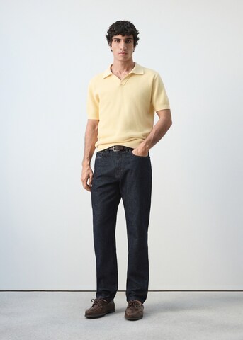 MANGO MAN Poloshirt 'Salas' in Gelb