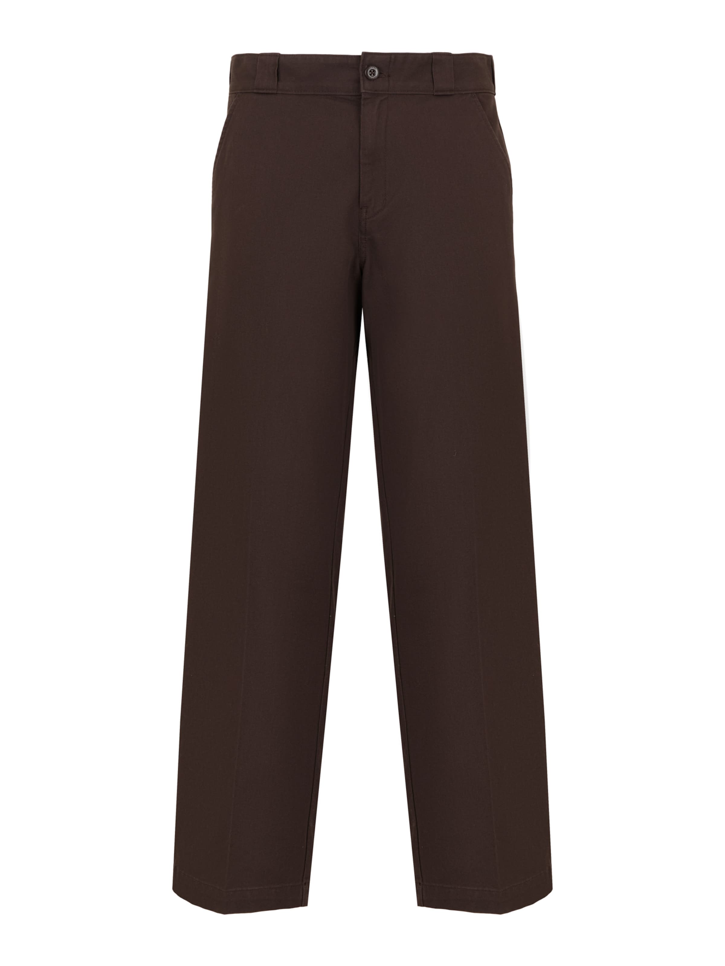 DICKIES - Loosefit Pantalón chino en marrón: frente
