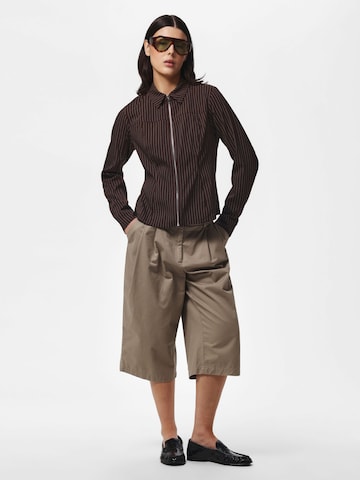 Camicia da donna di PIECES in marrone