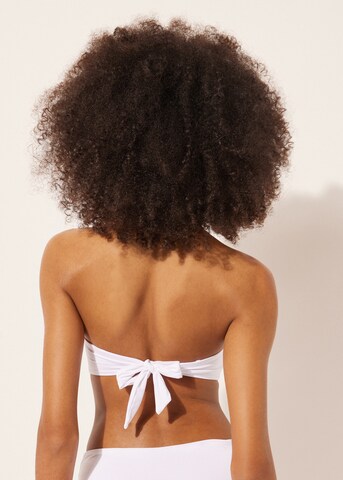 CALZEDONIA Bandeau Bikini Top 'TIMELESS DIVA' in White