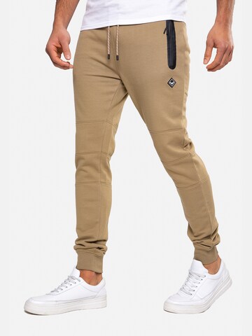 Tapered Pantaloni 'Tristain' di Threadbare in beige: frontale