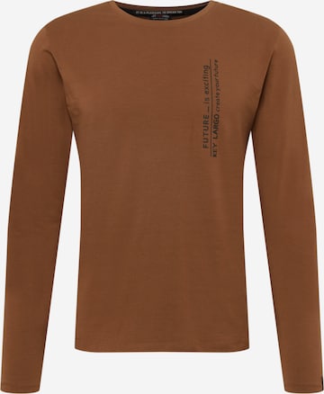 Key Largo Shirt in Bruin: voorkant