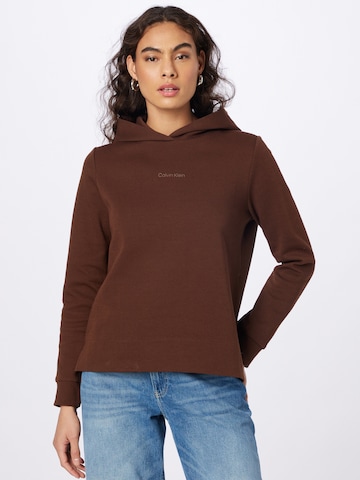 Calvin Klein Sweatshirt in Brown: front