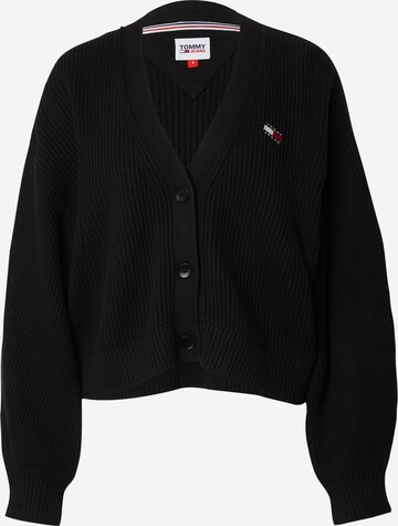 Cardigan 'Essential' Tommy Jeans en noir : devant