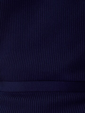 Top 'FAE WRAP' di Tussah in blu