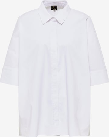 Camicia da donna di DreiMaster Klassik in bianco: frontale