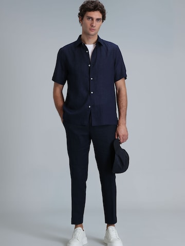 Fit confort Chemise 'Bert' Lufian en bleu