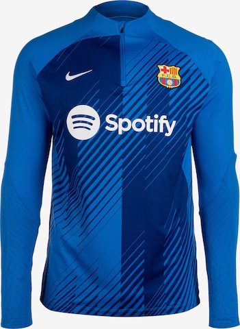 NIKE Sportovní mikina 'FC Barcelona' – modrá: přední strana