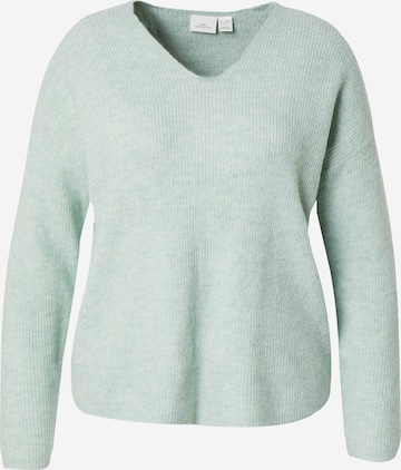 ONLY Carmakoma Sweater in Green: front