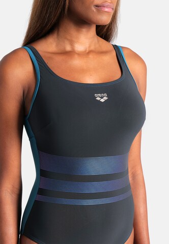 Bustino Costume intero sportivo 'SHAPEWEAR ROSA C-CUP' di ARENA in grigio