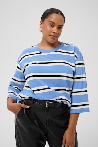 KAFFE CURVE Shirt 'KCwinni' in Blau: Vorderseite