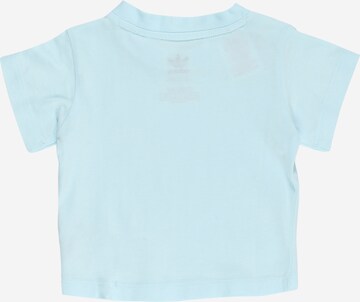 ADIDAS ORIGINALS T-shirt 'Trefoil' i blå