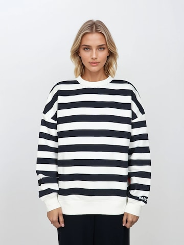 salzhaut Sweatshirt in Blau: Vorderseite