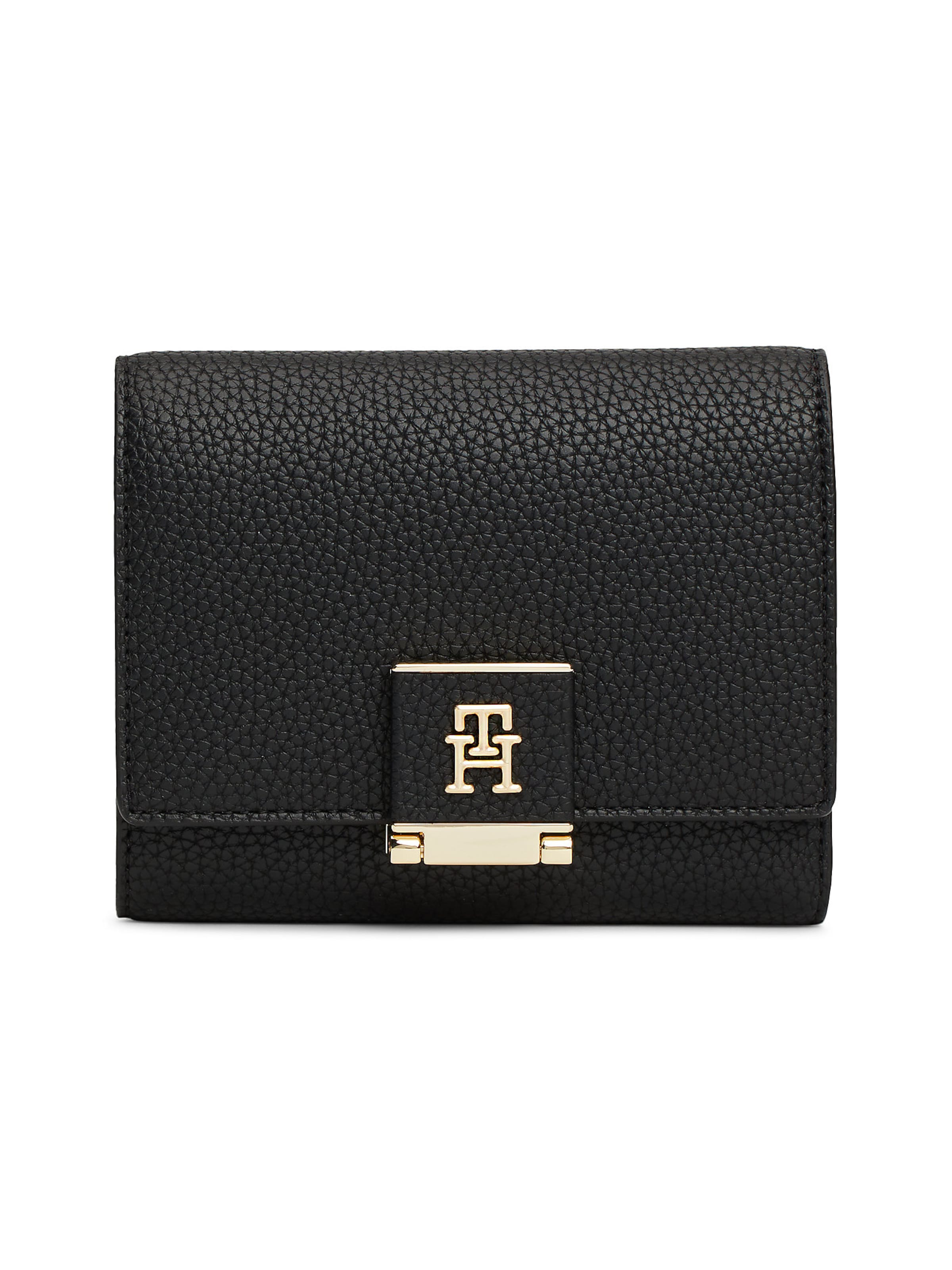 TOMMY HILFIGER Portemonnaie in Schwarz: Vorderseite